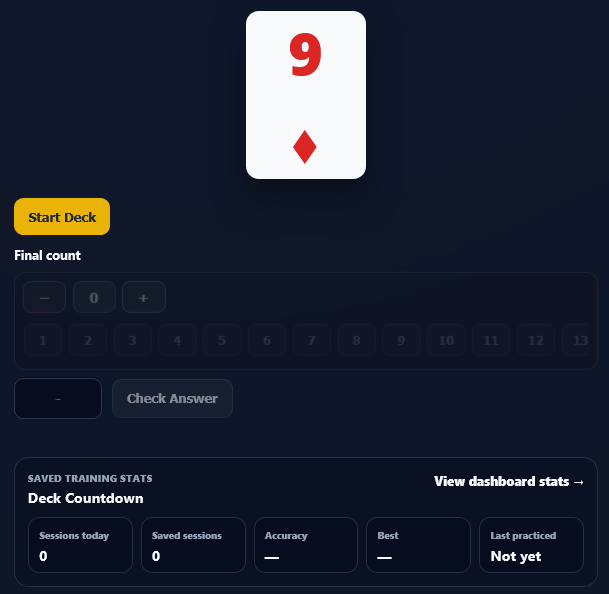 Deck Countdown Trainer